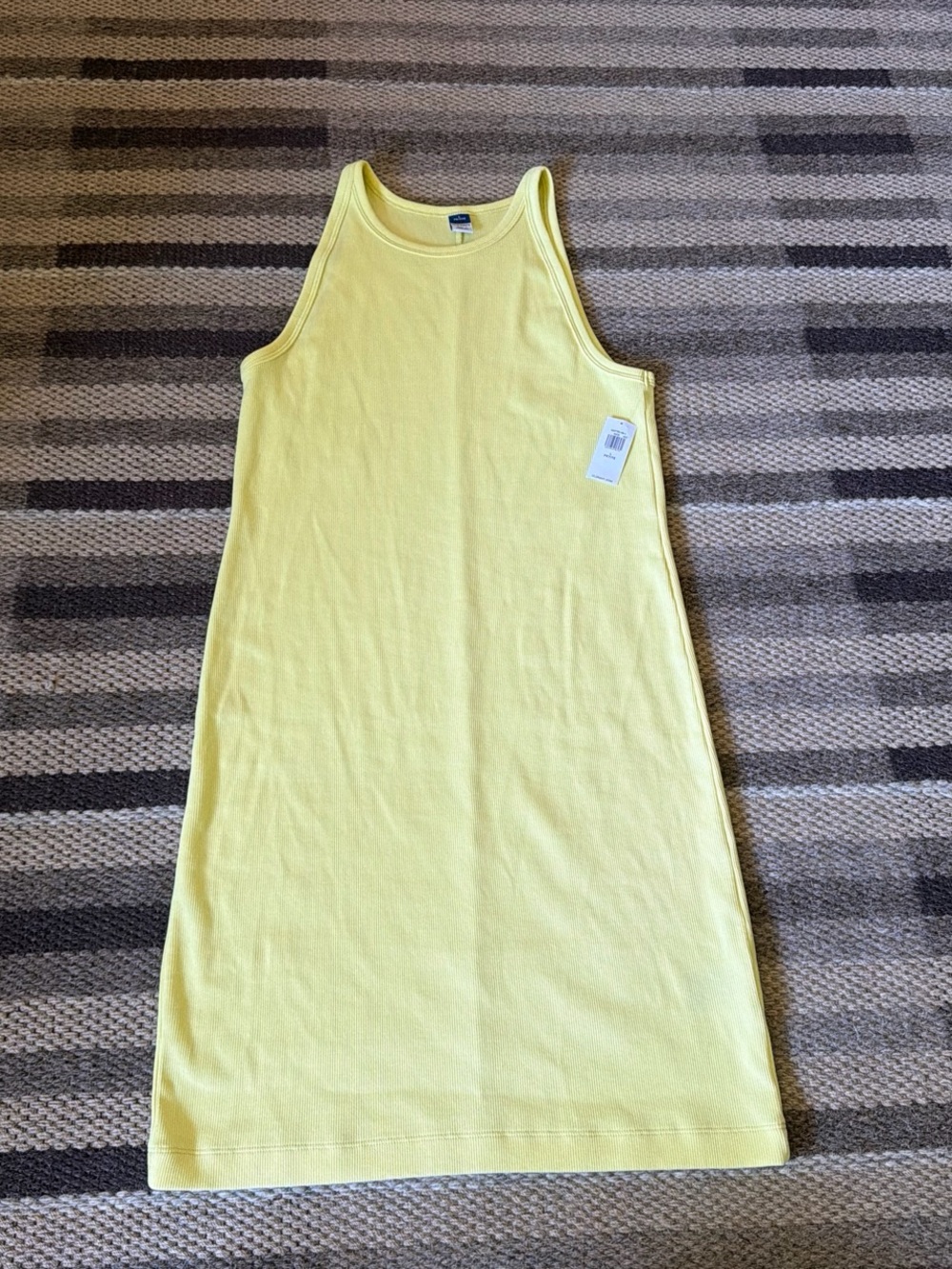 Old Navy Pale Yellow Ribbed Tank Top